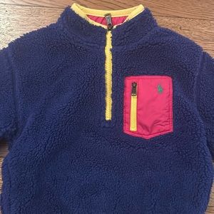 Girls Size 5 Fleece Polo sweater